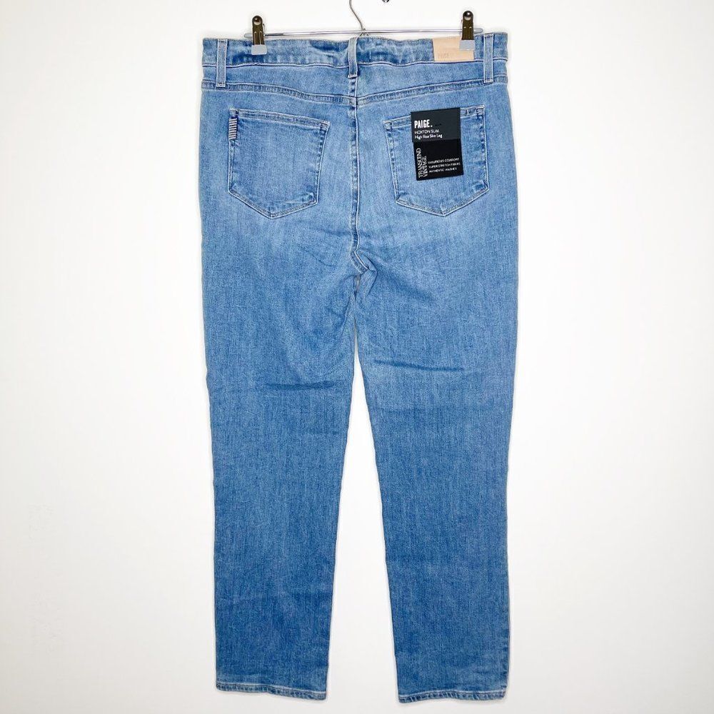 PAIGE Hoxton High Rise Slim Leg Button Fly Jeans  - Picture 5 of 9